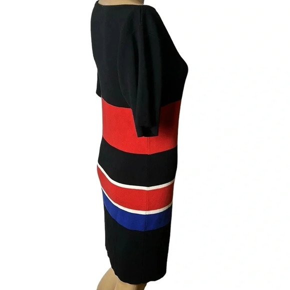 BR thick knit Colorblock striped sweater dress,bold,event,career, - Picture 6 of 9